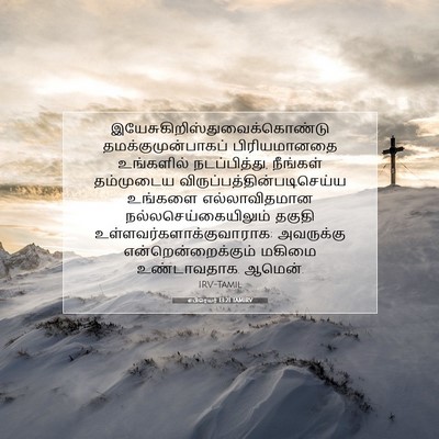 Picture 07 - எபிரெயர் 13:21 TAMIRV -  - Bible Verse Picture