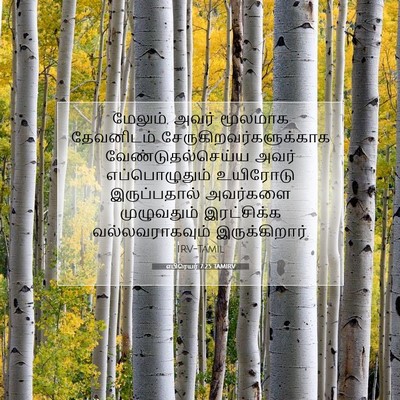 Picture 07 - எபிரெயர் 7:25 TAMIRV - மேலும், அவர் - Bible Verse Picture