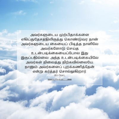 Picture 07 - எபிரெயர் 8:9 TAMIRV - அவர்களுடைய - Bible Verse Picture