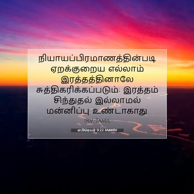 Picture 07 - எபிரெயர் 9:22 TAMIRV -  - Bible Verse Picture