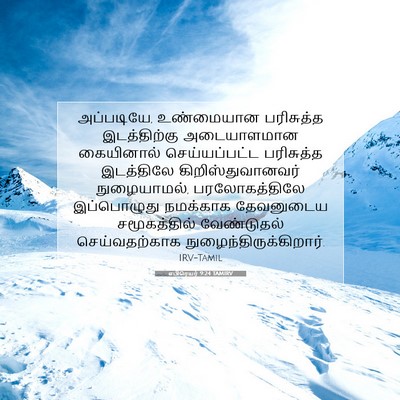 Picture 07 - எபிரெயர் 9:24 TAMIRV - அப்படியே, - Bible Verse Picture
