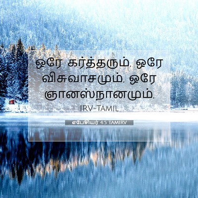 Picture 07 - எபேசியர் 4:5 TAMIRV - ஒரே கர்த்தரும், - Bible Verse Picture