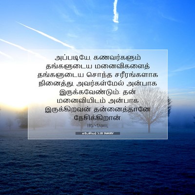 Picture 07 - எபேசியர் 5:28 TAMIRV - அப்படியே, - Bible Verse Picture
