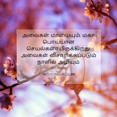 Picture 07 - எரேமியா 10:15 TAMIRV - அவைகள் மாயையும், - Bible Verse Picture