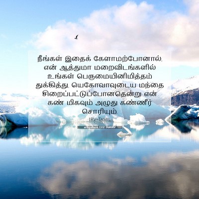 Picture 07 - எரேமியா 13:17 TAMIRV - நீங்கள் இதைக் - Bible Verse Picture