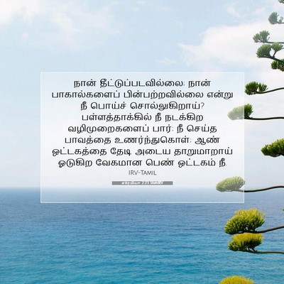 Picture 07 - எரேமியா 2:23 TAMIRV - நான் - Bible Verse Picture