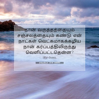 Picture 07 - எரேமியா 20:18 TAMIRV - நான் - Bible Verse Picture