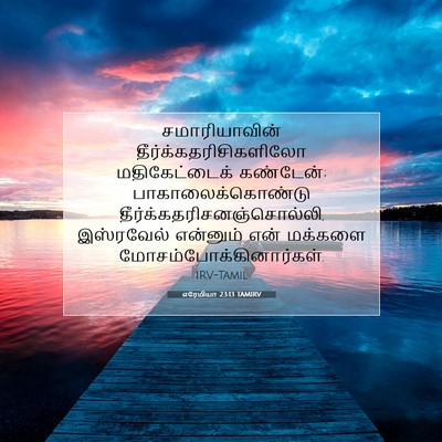 Picture 07 - எரேமியா 23:13 TAMIRV - சமாரியாவின் - Bible Verse Picture