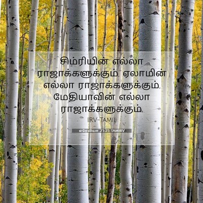 Picture 07 - எரேமியா 25:25 TAMIRV - சிம்ரியின் எல்லா - Bible Verse Picture