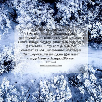 Picture 07 - எரேமியா 25:6 TAMIRV - அந்நிய - Bible Verse Picture