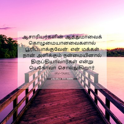 Picture 07 - எரேமியா 31:14 TAMIRV - ஆசாரியர்களின் - Bible Verse Picture