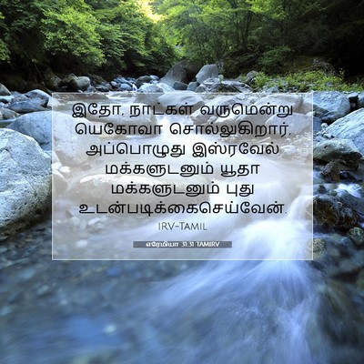 Picture 07 - எரேமியா 31:31 TAMIRV - இதோ, நாட்கள் - Bible Verse Picture