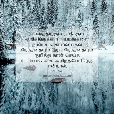 Picture 07 - எரேமியா 33:25 TAMIRV - வானத்திற்கும் - Bible Verse Picture