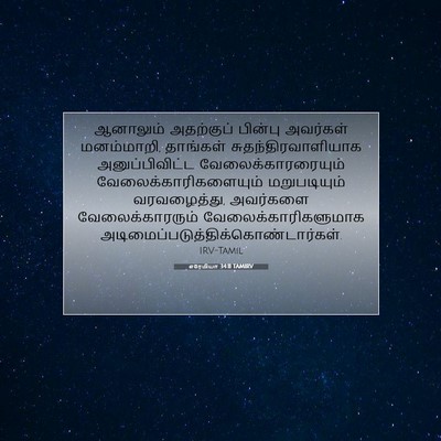 Picture 07 - எரேமியா 34:11 TAMIRV - ஆனாலும் அதற்குப் - Bible Verse Picture