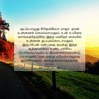 Picture 07 - எரேமியா 38:16 TAMIRV - அப்பொழுது - Bible Verse Picture