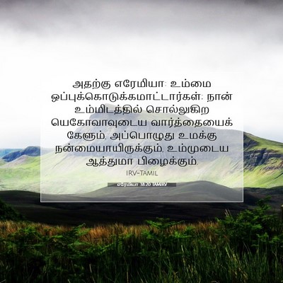 Picture 07 - எரேமியா 38:20 TAMIRV - அதற்கு எரேமியா: - Bible Verse Picture
