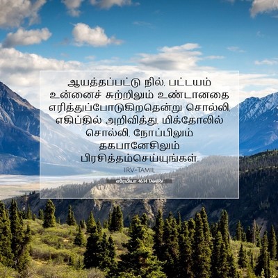 Picture 07 - எரேமியா 46:14 TAMIRV - ஆயத்தப்பட்டு - Bible Verse Picture