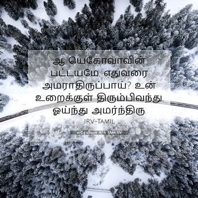 Picture 07 - எரேமியா 47:6 TAMIRV - ஆ யெகோவாவின் - Bible Verse Picture