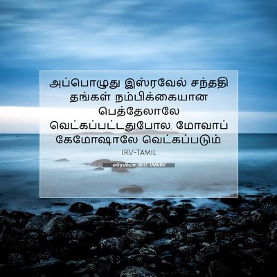 Picture 07 - எரேமியா 48:13 TAMIRV - அப்பொழுது - Bible Verse Picture