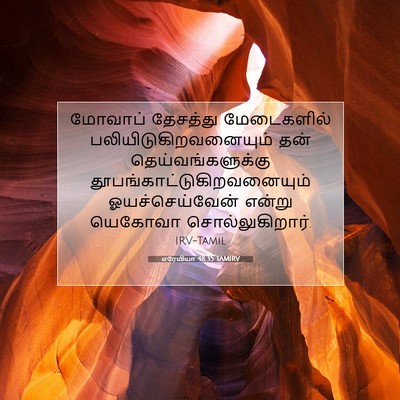 Picture 07 - எரேமியா 48:35 TAMIRV - மோவாப் தேசத்து - Bible Verse Picture