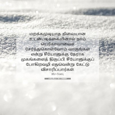 Picture 07 - எரேமியா 50:5 TAMIRV - மறக்கமுடியாத - Bible Verse Picture