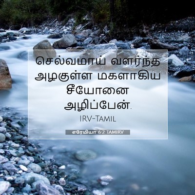 Picture 07 - எரேமியா 6:2 TAMIRV - செல்வமாய் வளர்ந்த - Bible Verse Picture