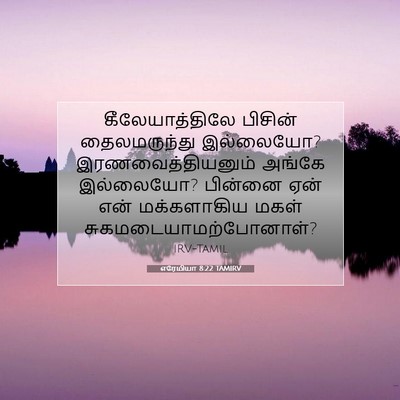 Picture 07 - எரேமியா 8:22 TAMIRV - கீலேயாத்திலே - Bible Verse Picture