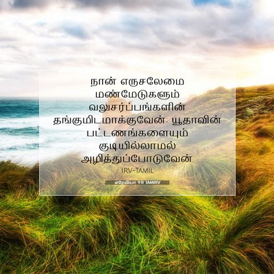 Picture 07 - எரேமியா 9:11 TAMIRV - நான் எருசலேமை - Bible Verse Picture