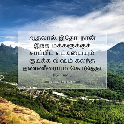 Picture 07 - எரேமியா 9:15 TAMIRV - ஆதலால், இதோ, நான் - Bible Verse Picture