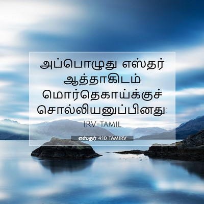 Picture 07 - எஸ்தர் 4:10 TAMIRV - அப்பொழுது எஸ்தர் - Bible Verse Picture