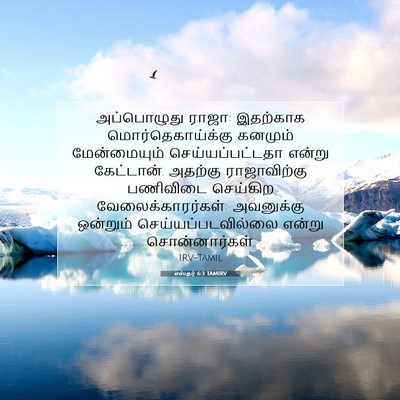 Picture 07 - எஸ்தர் 6:3 TAMIRV - அப்பொழுது ராஜா: - Bible Verse Picture