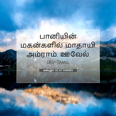 Picture 07 - எஸ்றா 10:34 TAMIRV - பானியின் - Bible Verse Picture