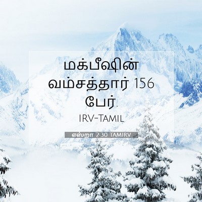Picture 07 - எஸ்றா 2:30 TAMIRV - மக்பீஷின் - Bible Verse Picture