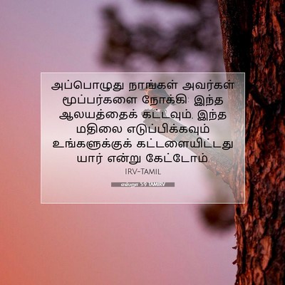 Picture 07 - எஸ்றா 5:9 TAMIRV - அப்பொழுது நாங்கள் - Bible Verse Picture