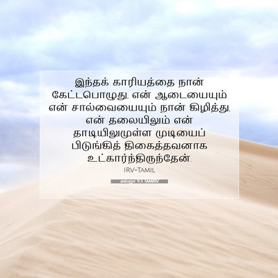 Picture 07 - எஸ்றா 9:3 TAMIRV - இந்தக் காரியத்தை - Bible Verse Picture