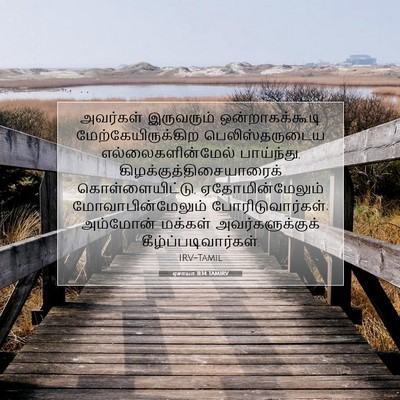 Picture 07 - ஏசாயா 11:14 TAMIRV - அவர்கள் இருவரும் - Bible Verse Picture