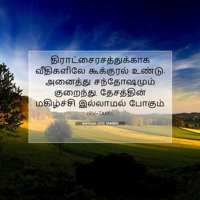 Picture 07 - ஏசாயா 24:11 TAMIRV -  - Bible Verse Picture