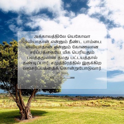 Picture 07 - ஏசாயா 27:1 TAMIRV - அக்காலத்திலே - Bible Verse Picture