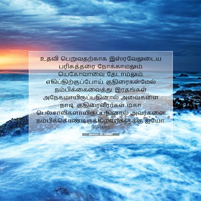 Picture 07 - ஏசாயா 31:1 TAMIRV - உதவி பெறுவதற்காக - Bible Verse Picture