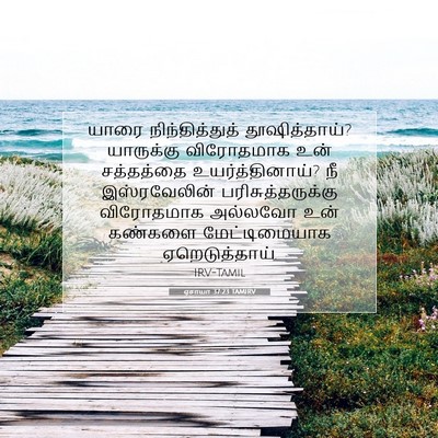Picture 07 - ஏசாயா 37:23 TAMIRV - யாரை நிந்தித்துத் - Bible Verse Picture
