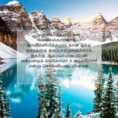 Picture 07 - ஏசாயா 37:35 TAMIRV - என்னிமித்தமும் - Bible Verse Picture