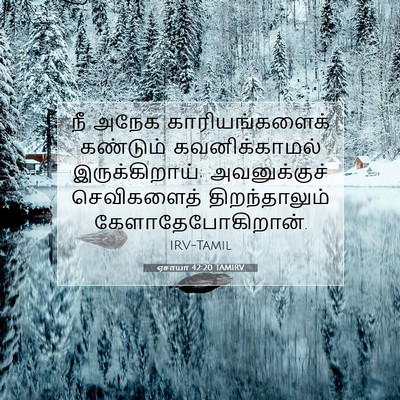 Picture 07 - ஏசாயா 42:20 TAMIRV - நீ அநேக - Bible Verse Picture