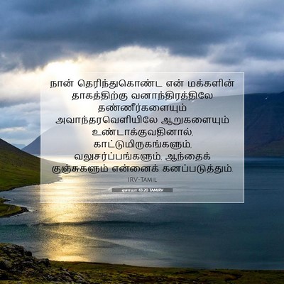 Picture 07 - ஏசாயா 43:20 TAMIRV - நான் - Bible Verse Picture