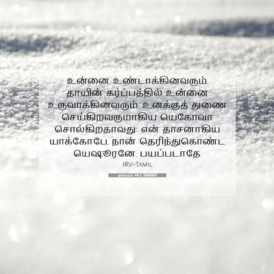Picture 07 - ஏசாயா 44:2 TAMIRV - உன்னை - Bible Verse Picture