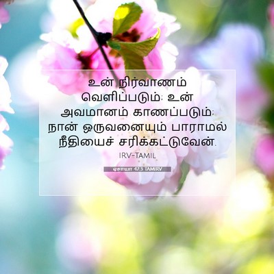 Picture 07 - ஏசாயா 47:3 TAMIRV - உன் நிர்வாணம் - Bible Verse Picture