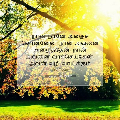 Picture 07 - ஏசாயா 48:15 TAMIRV - நான், நானே அதைச் - Bible Verse Picture