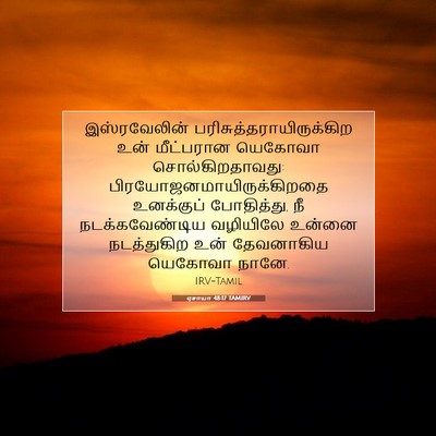 Picture 07 - ஏசாயா 48:17 TAMIRV - இஸ்ரவேலின் - Bible Verse Picture
