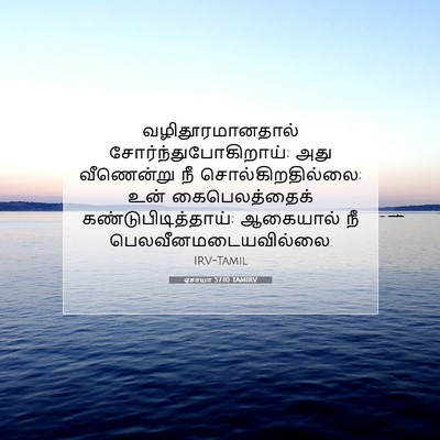 Picture 07 - ஏசாயா 57:10 TAMIRV - வழிதூரமானதால் - Bible Verse Picture