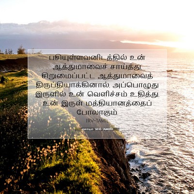 Picture 07 - ஏசாயா 58:10 TAMIRV -  - Bible Verse Picture
