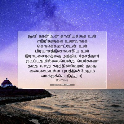 Picture 07 - ஏசாயா 62:8 TAMIRV - இனி நான் உன் - Bible Verse Picture